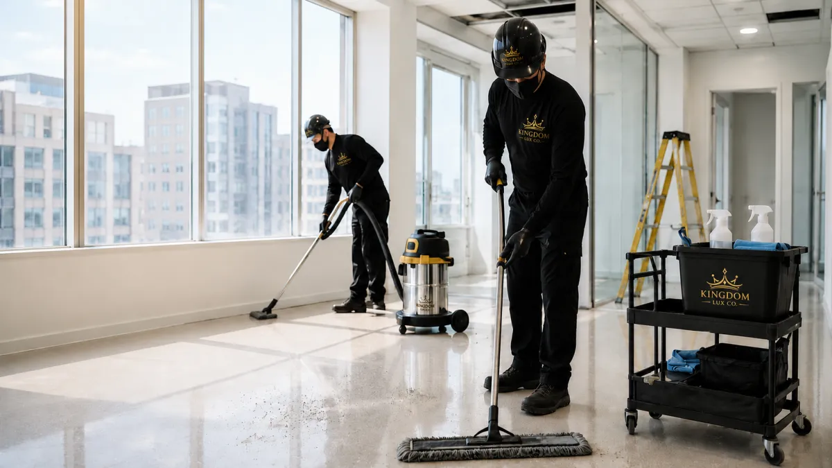 Post-construction cleaning services in Metro Atlanta commercial buildings