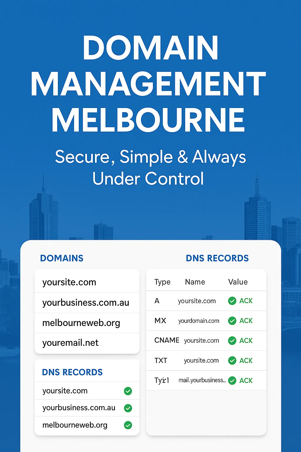 Domain Management Melbourne