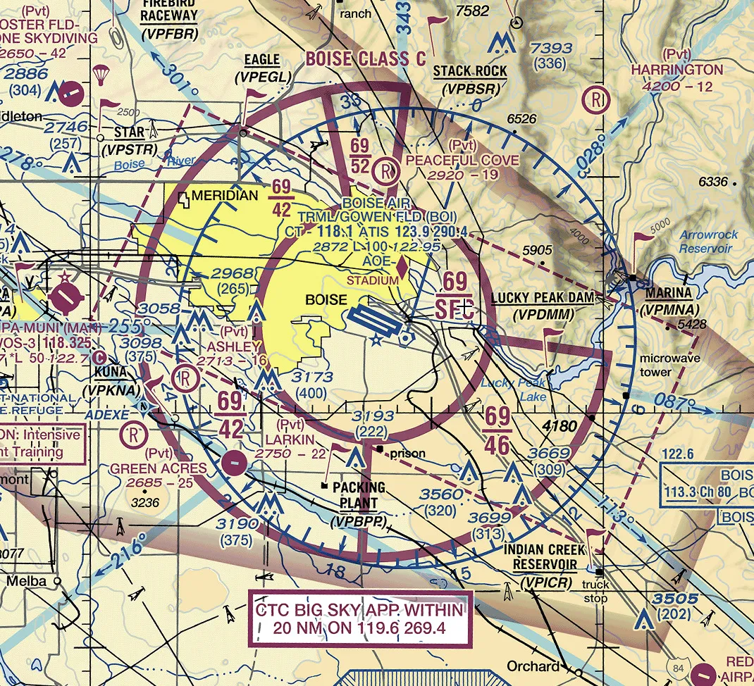 Boise Class C Airspace