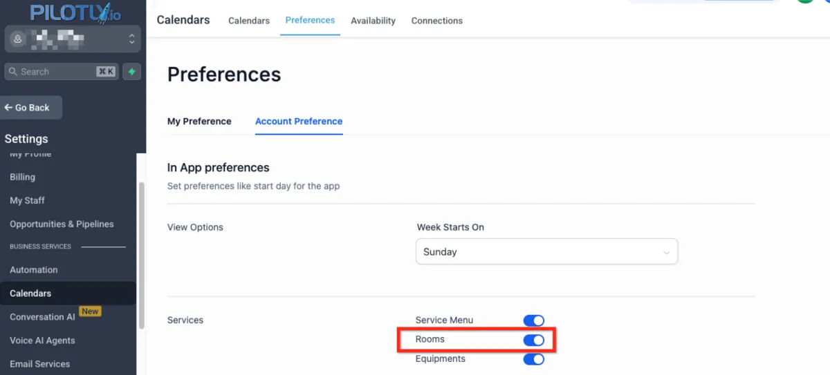 Räume in Pilotly.io erstellen
