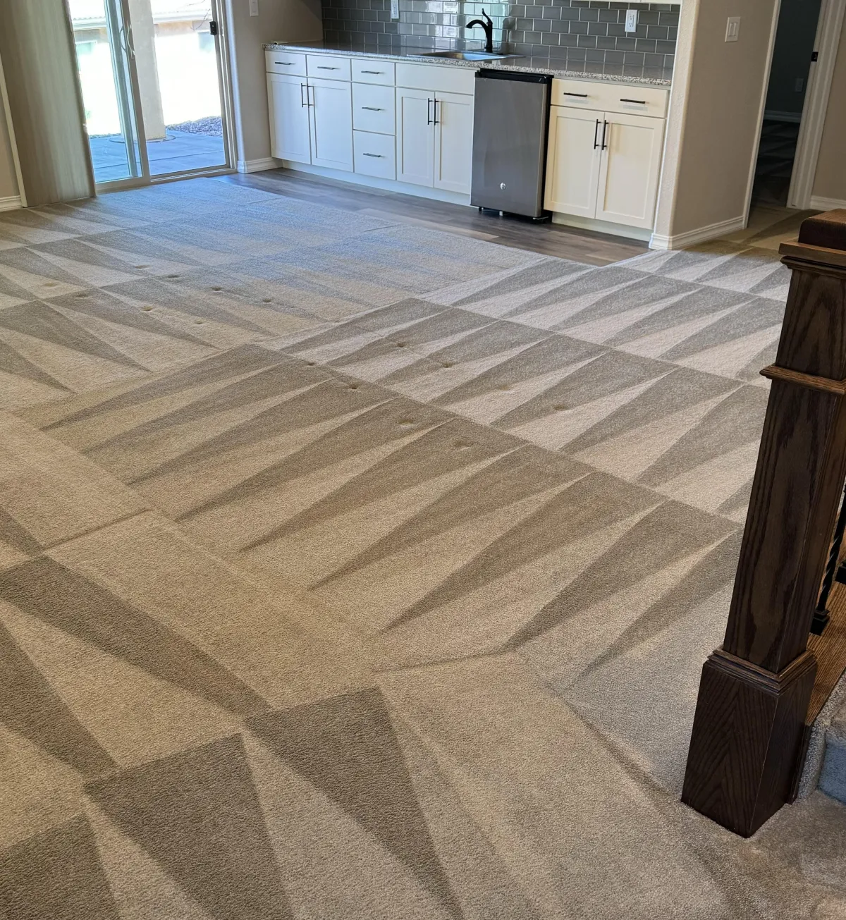 clean carpet lines after a cleaning