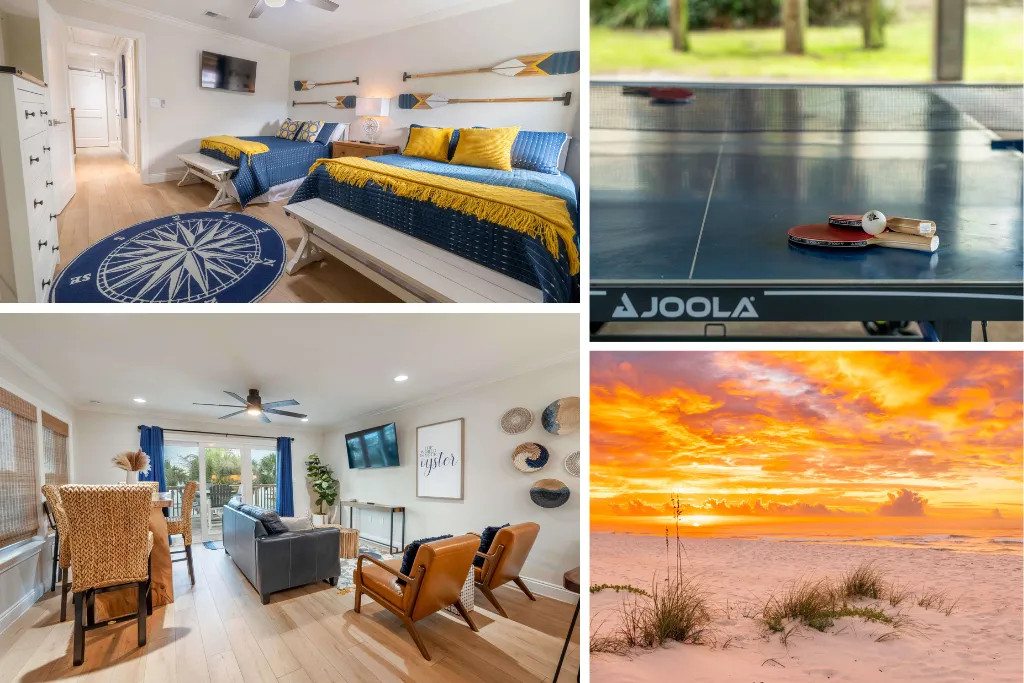 Beautiful bay view, pool, 3 minute walk to the beach, fishing pier, kayaks, paddle boards, ping pong & more! "Bliss on the Bay" is a 3 bed/2 bath condo/townhome that checks all the boxes! 