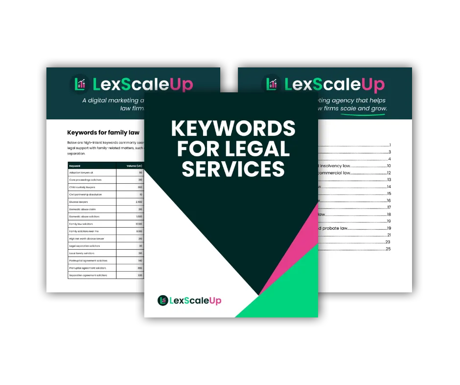 LexScaleUp's top keyword list lead magnet