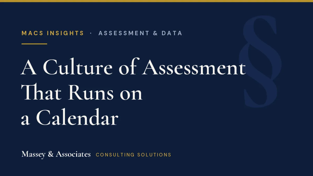 Continuous Readiness: A Culture of Assessment That Runs on a Calendar