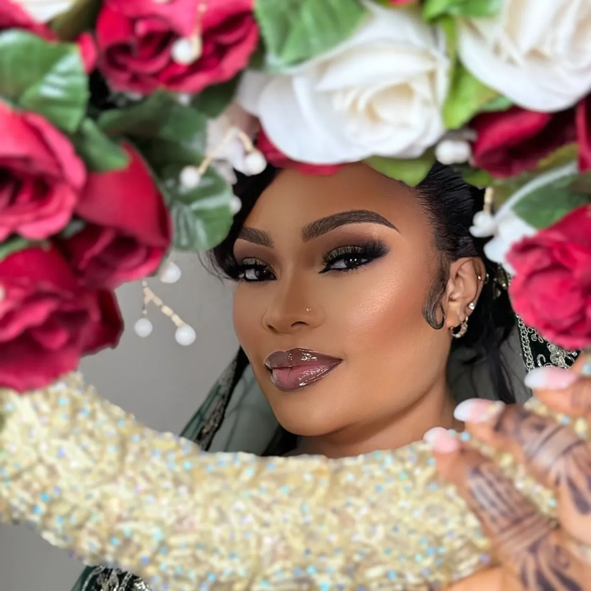 Bridal glam makeup in Hyattsville, MD designed for weddings, engagements, and bridal portraits.