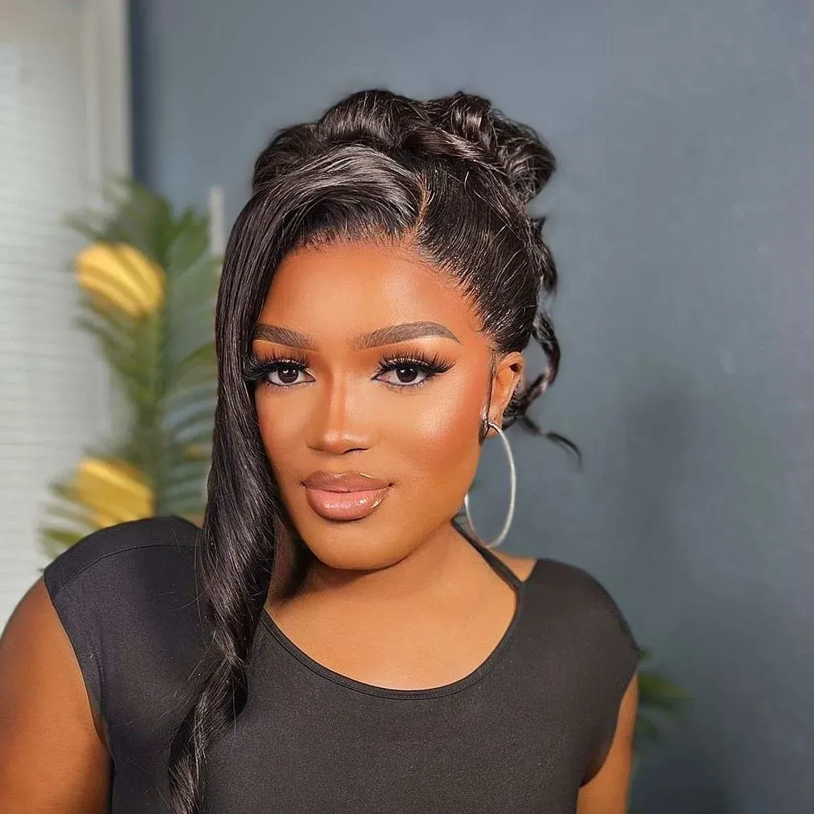 JB's Dazzle 360 wig installation service in Hyattsville Maryland featuring a flawless lace wig application with a natural hairline and professional styling.
