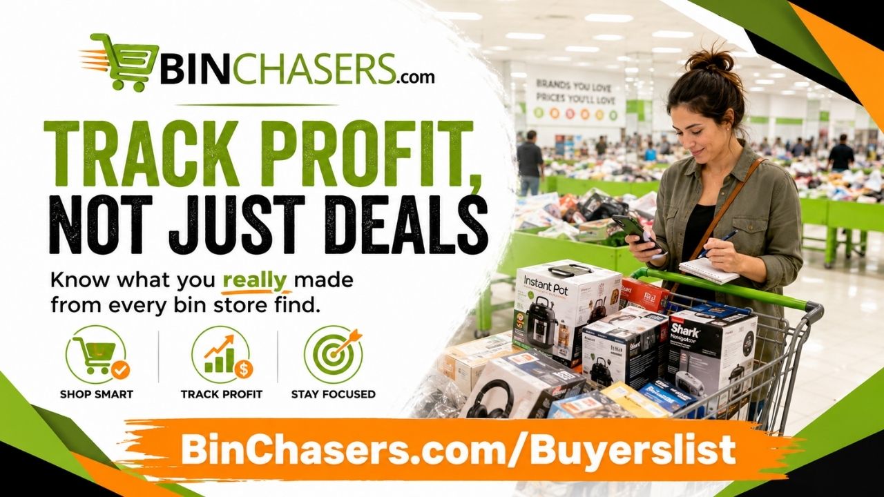 How to Track Profit on Bin Store Finds