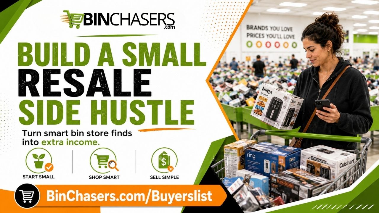 How to Build a Small Resale Side Hustle from Bin Store Finds