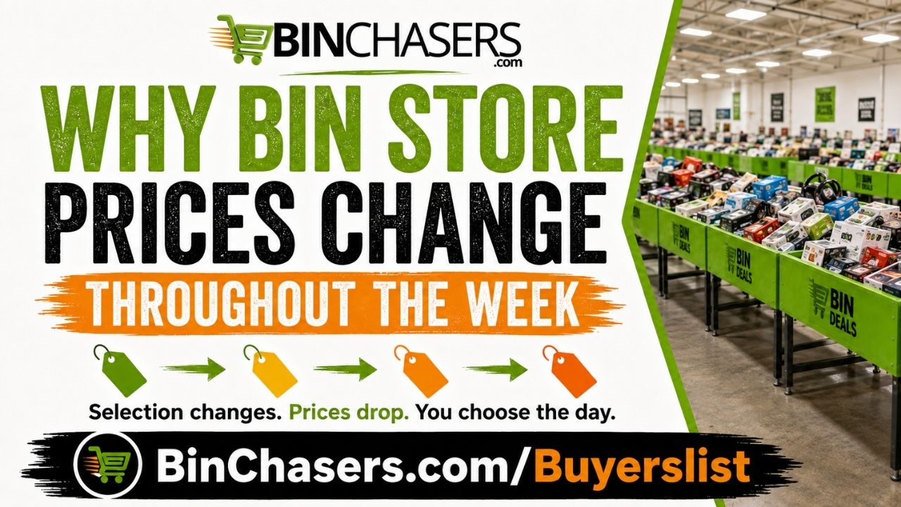 Why Bin Store Prices Change Throughout the Week