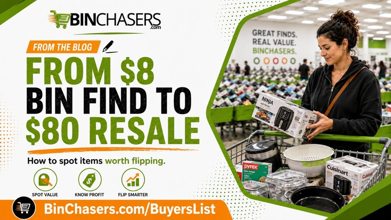 From $8 Bin Find to $80 Resale: How to Spot Items Worth Flipping