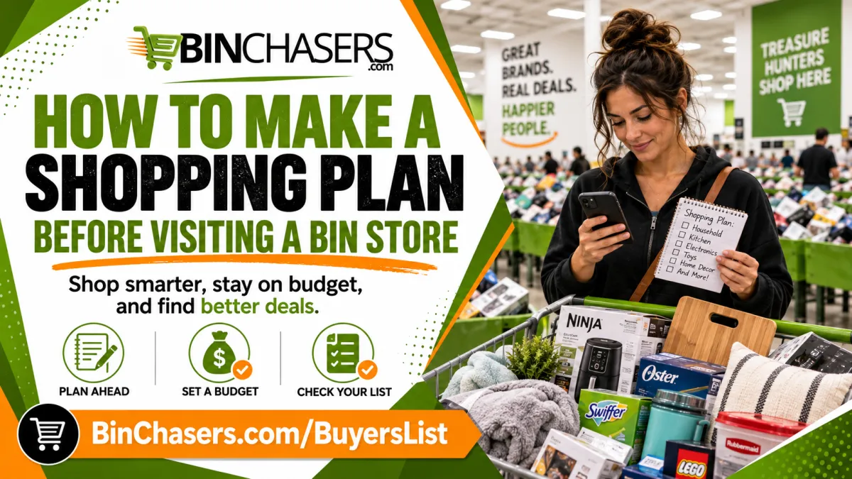 How to Make a Shopping Plan Before Visiting a Bin Store 00