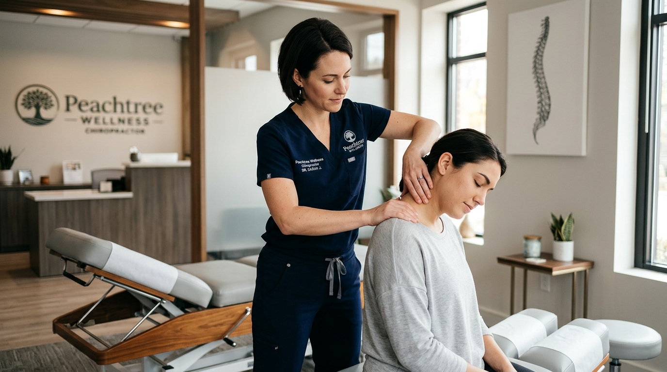 Chiropractic Treatment for Tech Neck and Shoulder Pain Guide