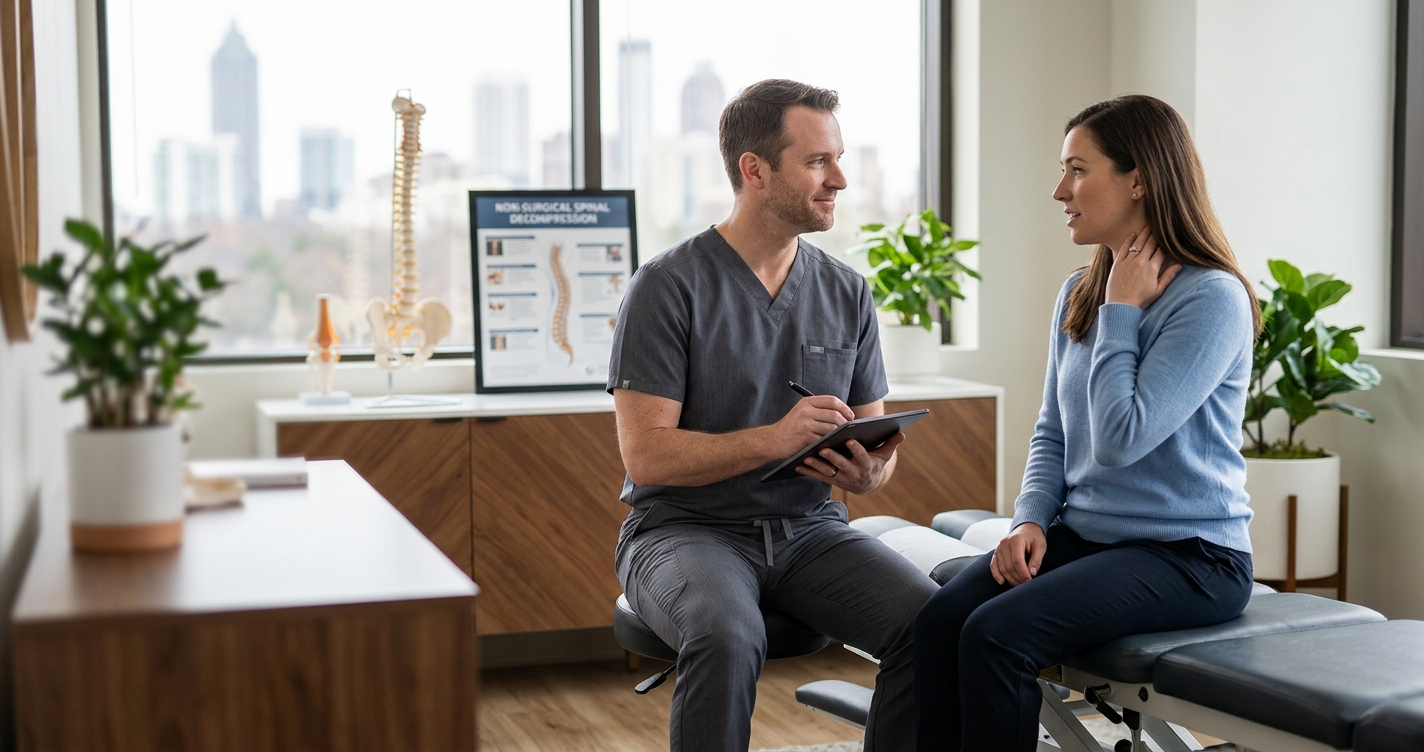 Natural Relief for Tech Neck in Atlanta GA | Peachtree Wellness