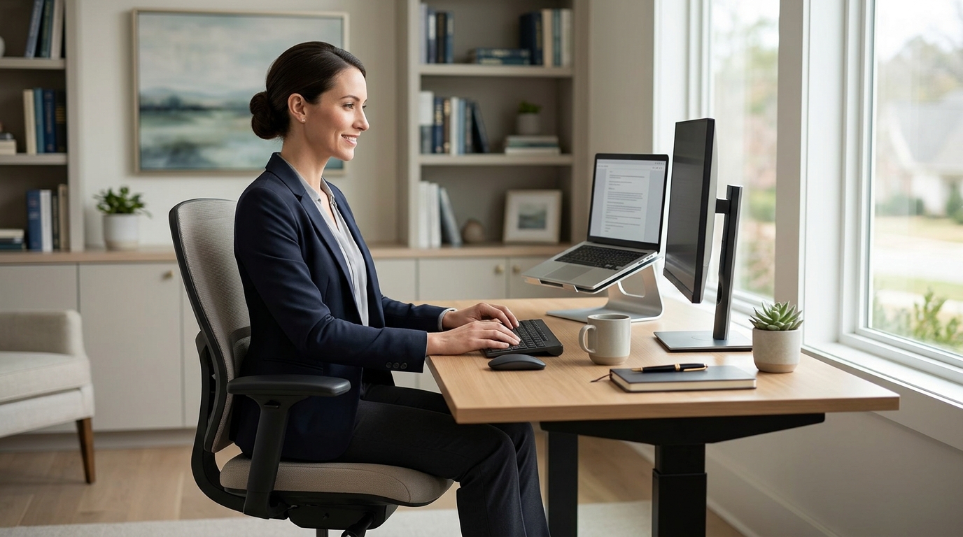 How to Improve Posture While Working From Home Atlanta Guide
