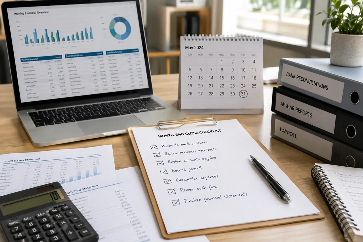 The Monthly Accounting Close Checklist for Growing Small Businesses