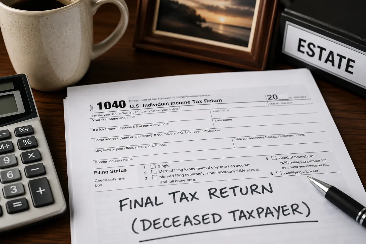 how to file a final tax return for a deceased person