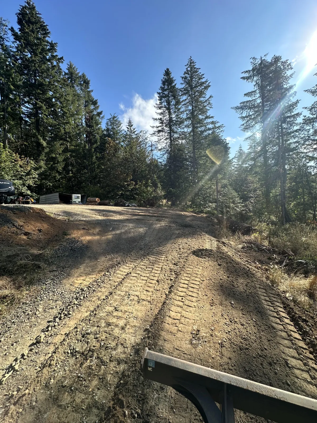 Anchored posts and cable system installed for landslide mitigation and slope stabilization in the South Eugene Hills, Oregon