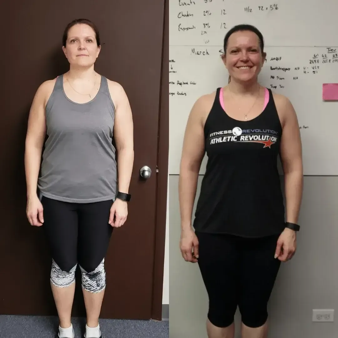 Dorothy has lost weight and kept it off from her nutrition coaching and workouts at Game Changing Performance in Mundelein IL
