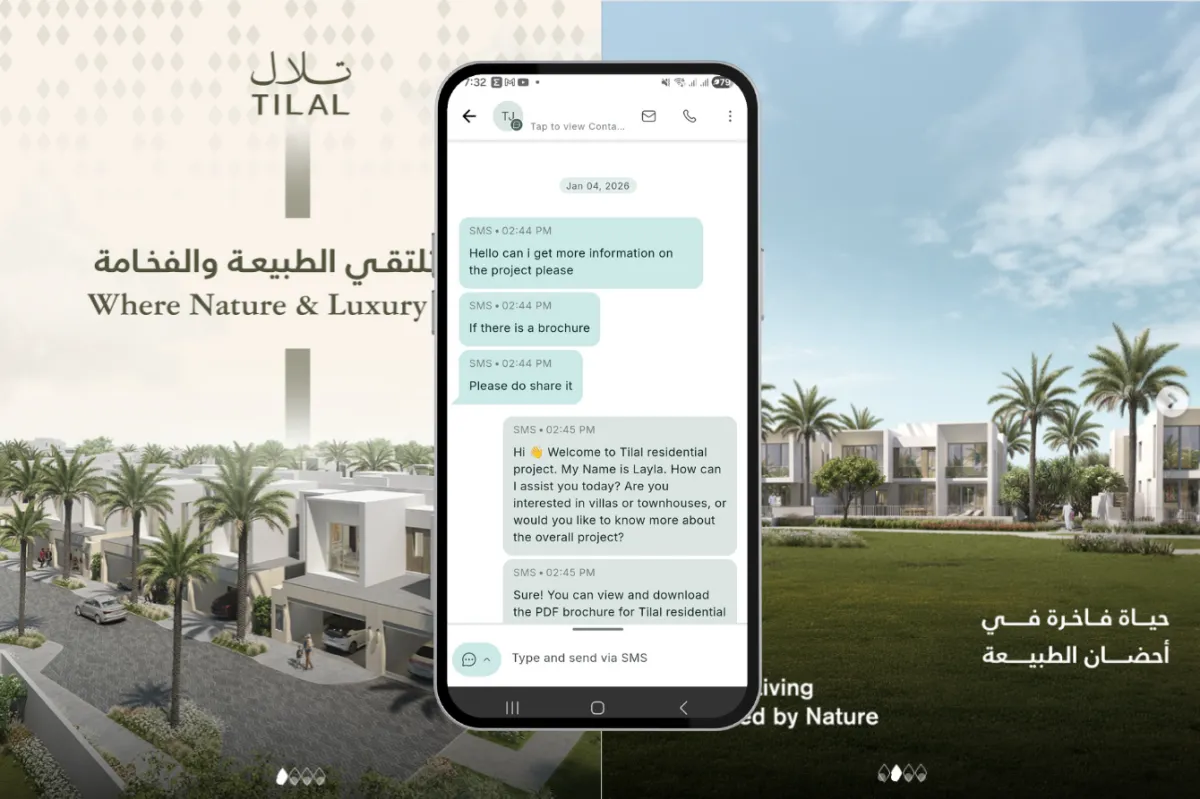 CORAI AI WhatsApp bot for Al Areen - Tilal