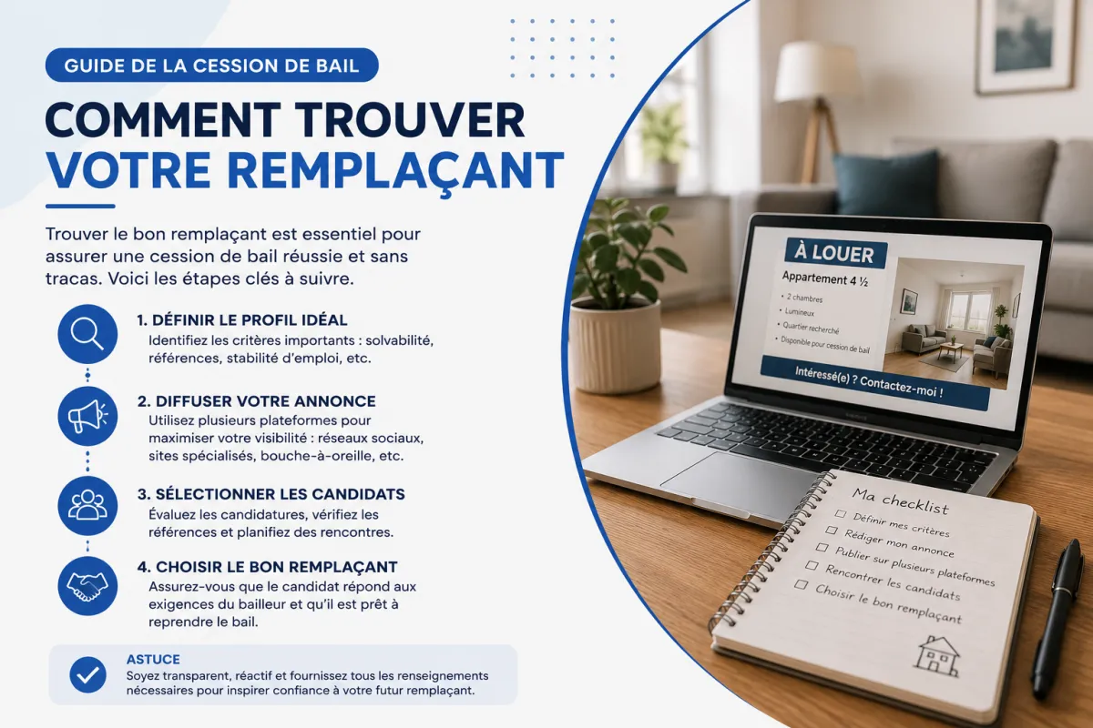 Guide de la cession de bail : Comment trouver votre remplaçant
