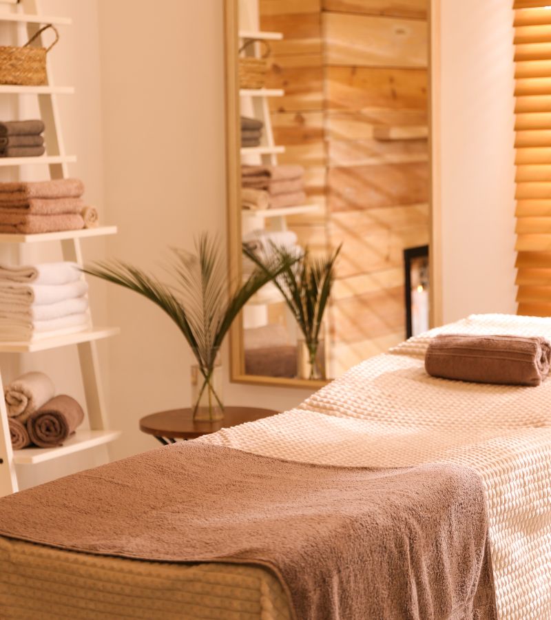 Interior of  showcasing a calm, clean, and welcoming spa environment