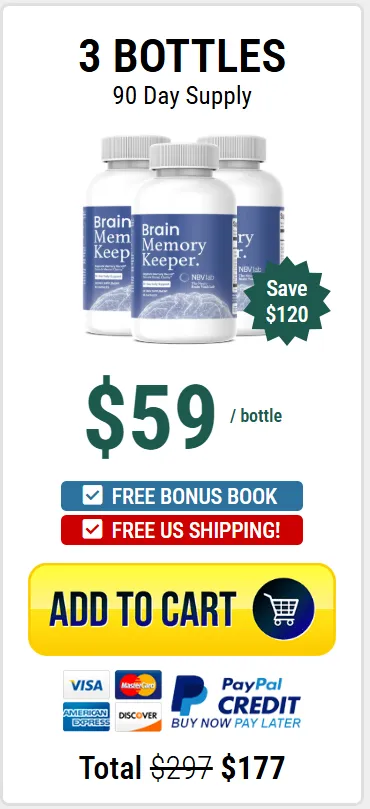 brain memory keeper buy 3 bottles