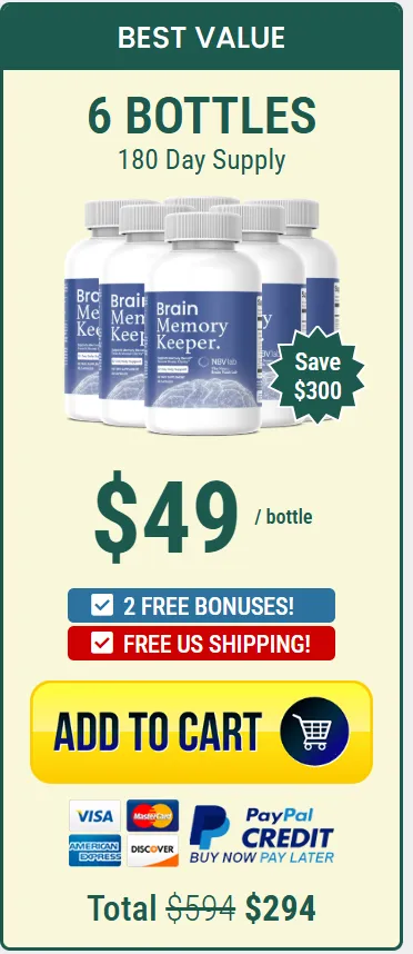 brain memory keeper buy 6 bottles