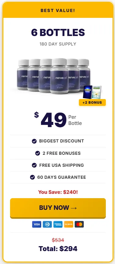 nerve defender buy 6 bottles