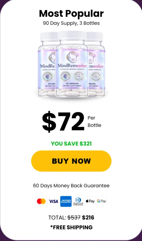 mindremember  buy 3 bottles