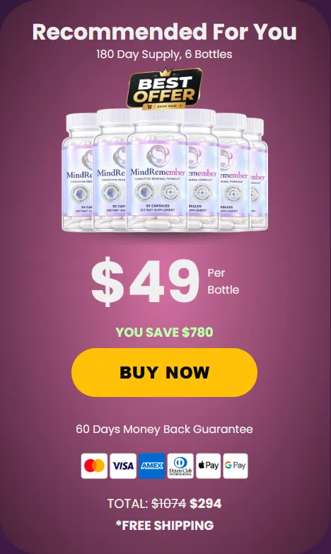 mindremember buy 6 bottles