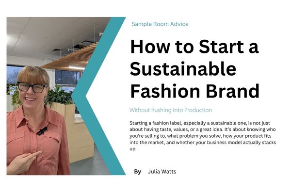 How to Start a Sustainable Fashion Brand Without Rushing Into Production