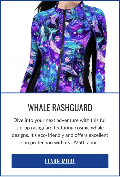 Whale Rashguard | PHATMERMAIDS.COM