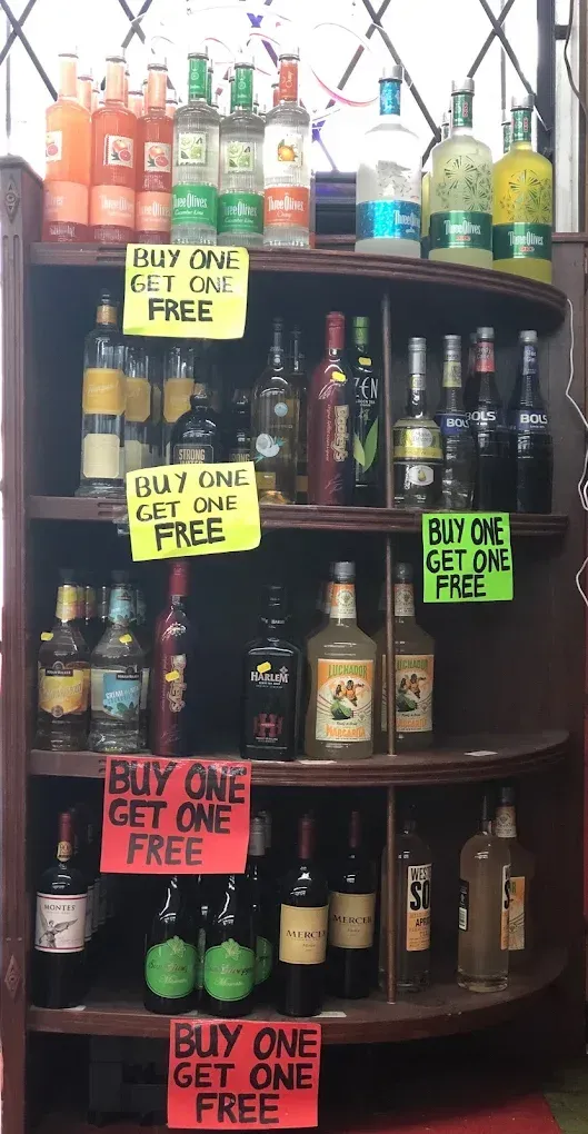 Liquor store shelves in Clearwater Florida