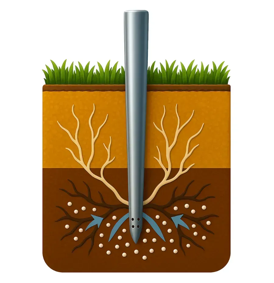 Terralift septic restoration in Sisters Oregon to fix failed drainfields in one day for residential systems by Drainfield Restoration Services.