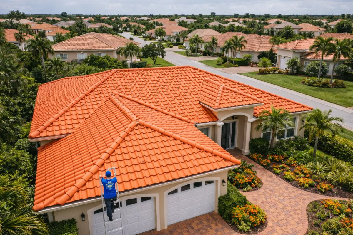 tile roof cleaning weston