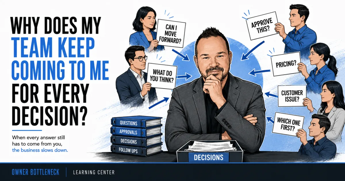 Why Does My Team Keep Coming to Me for Every Decision?
