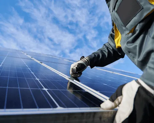 Roof-Mounted Solar Panel Installation in Danbury