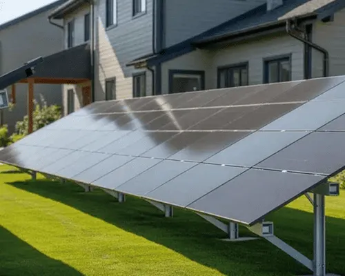  Ground-Mounted Solar Panel Installation