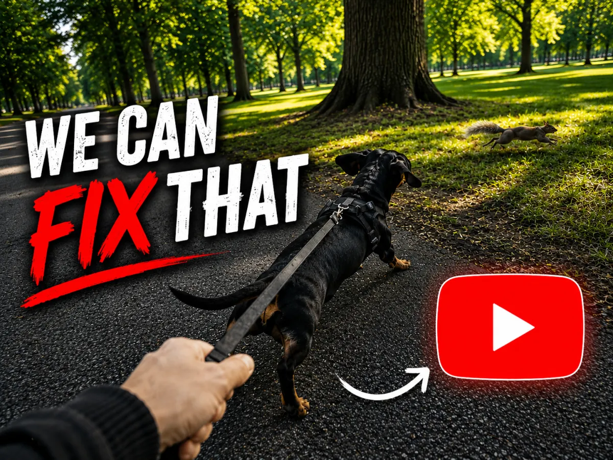 Dog Chasing Squirrel 