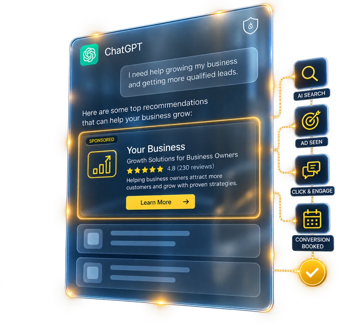 ChatGPT Ads Based on User Search
