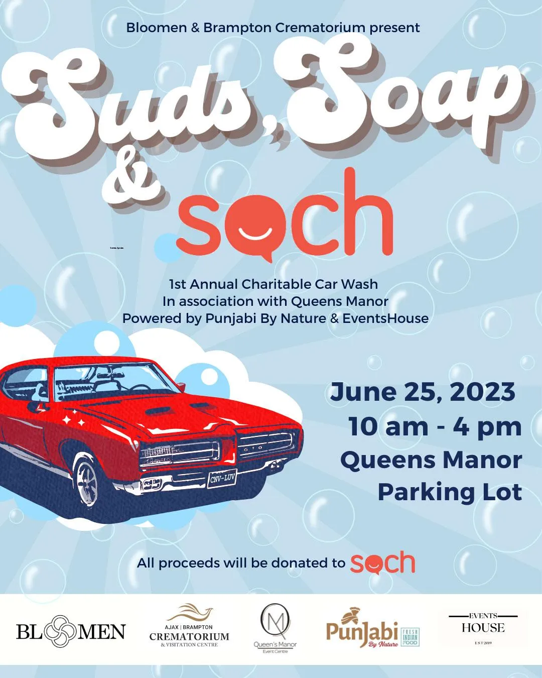 Suds Soap and Soch Charity Car Wash