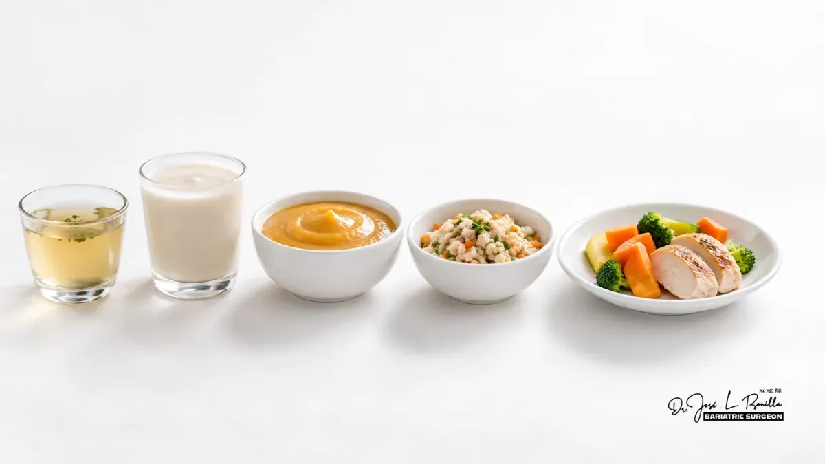 Alimentación después de cirugía bariátrica: guía por etapas