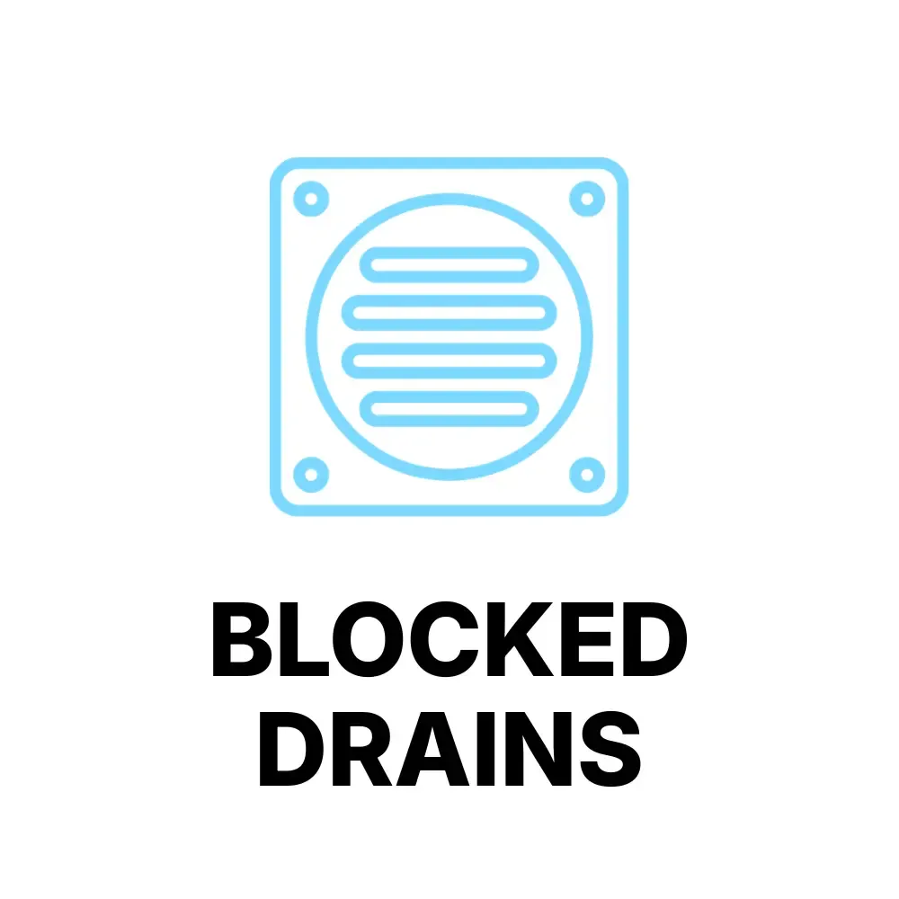 Blocked drains clickable icon