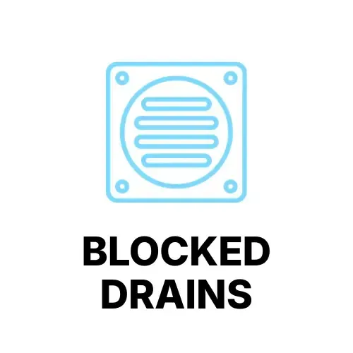Blocked drains clickable icon