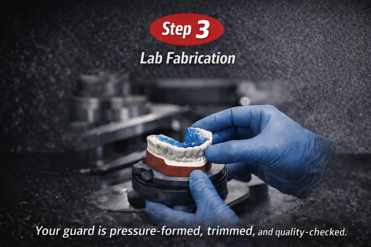 How PrecisionGuard Works - Step 3 - Lab Fabrication of Your Custom Sports Mouthguard