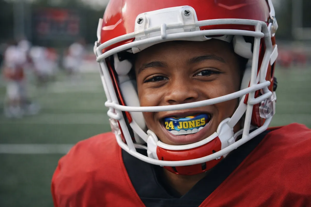 custom youth sports mouthguard designed for growing athletes