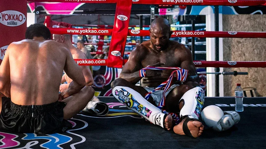 hockey player wearing mouthguard