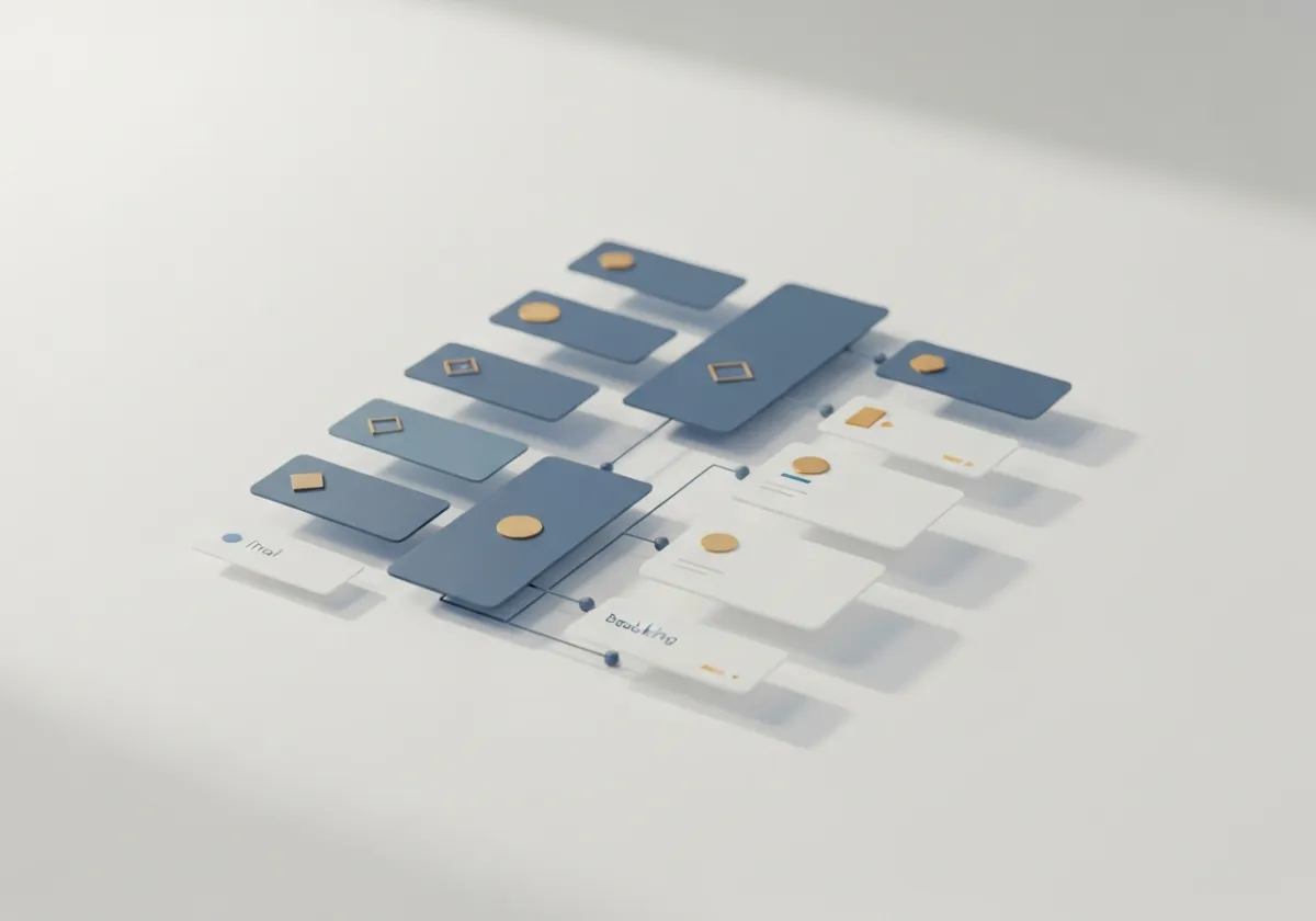 3D isometric UI illustration