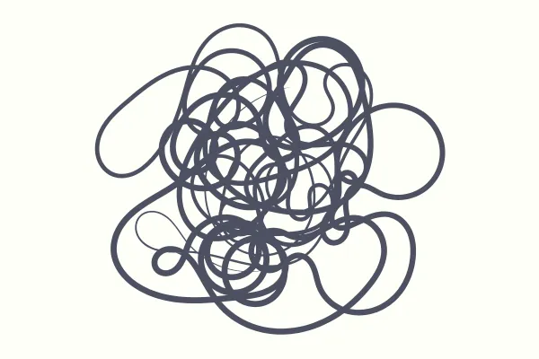image of a mess