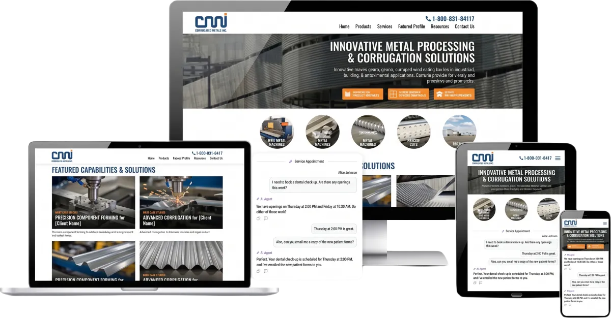 Professional website design for plumbing contractor Cincinnati